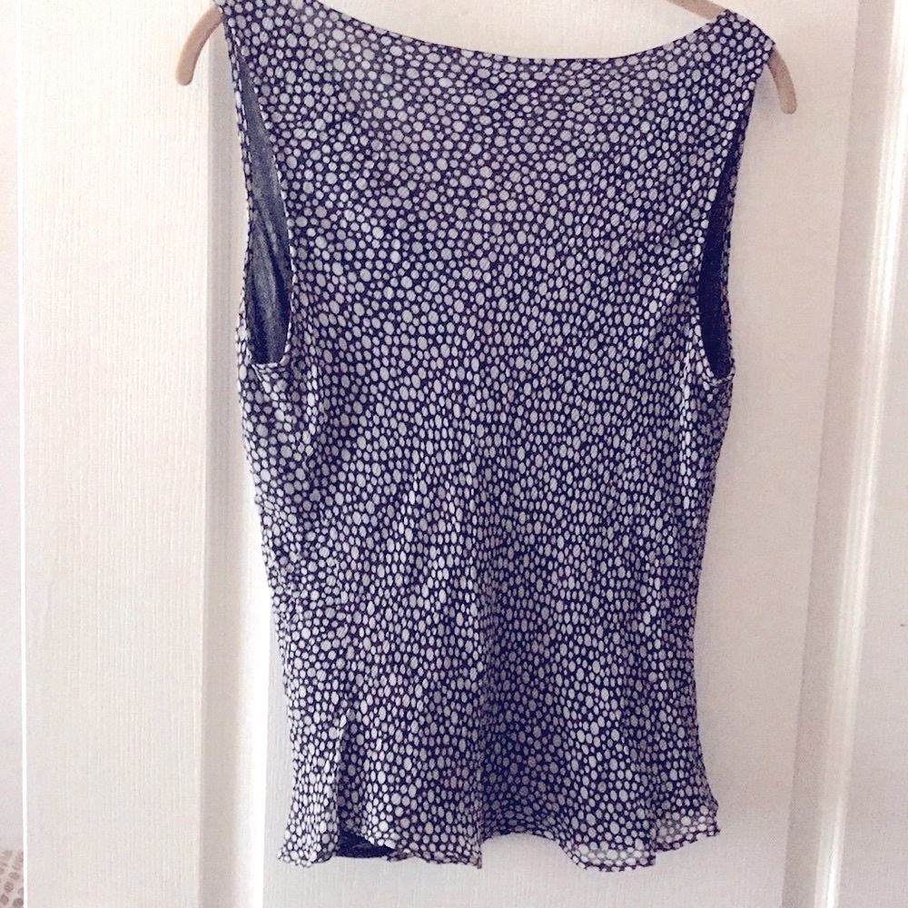 The Limited,Shell 100%  Silk size Large. Color black/gray - Picture 4 of 6